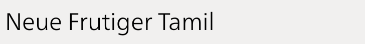 Neue Frutiger Tamil